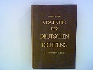 Bild des Verkufers fr Geschichte der deutschen Dichtung. Bd.II zum Verkauf von ANTIQUARIAT FRDEBUCH Inh.Michael Simon