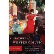 Seller image for A History in Western Music for sale by eCampus