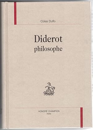 Seller image for Diderot philosophe. for sale by Rometti Vincent