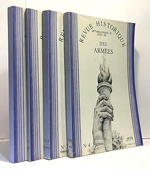 Revue historique de l'armée 4 numéros année 1979