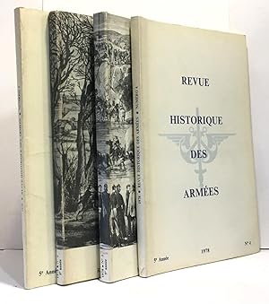 Revue historique de l'armée 4 numéros année 1978 - publication trimestrielle du ministère de la d...