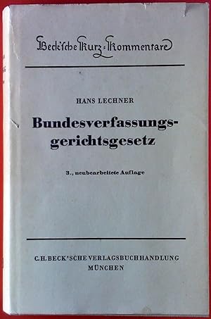 Seller image for Bundesvergassungsgerichtsgesetz for sale by biblion2