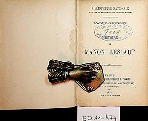 Image du vendeur pour Histoire de Manon Lescaut mis en vente par ANTIQUARIAT.WIEN Fine Books & Prints