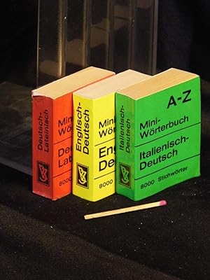 (Sammlung MINI) Mini-Wörterbuch (3 Minibände) - jeweils: A - Z : 8000 Stichwörter -