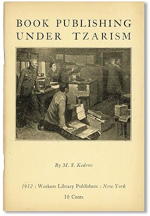 Imagen del vendedor de Book Publishing Under Tzarism (The "Zerno" Publishing House) a la venta por Lorne Bair Rare Books, ABAA