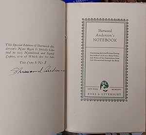 Sherwood Anderson's Notebook