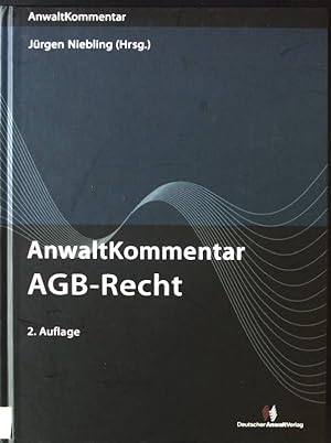 Bild des Verkufers fr AGB-Recht. Anwaltkommentar zum Verkauf von books4less (Versandantiquariat Petra Gros GmbH & Co. KG)