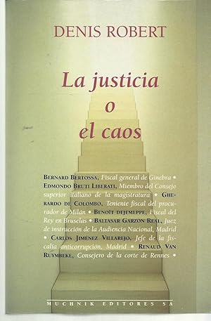 Imagen del vendedor de La justcia o el caos a la venta por TU LIBRO DE OCASION