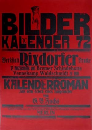 Bilder Kalender 72. Werkstatt Rixdorfer Drucke. 12 Holzschnitte von Bremer Schindehütte Vennekamp...
