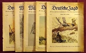 Bild des Verkufers fr Deutsche Jagd. Mit den amtlichen Nachrichten der deutschen Jagdbehrden 1936 (Nr. 4) + 1937 (Nr. 5, 22, 45, 51) zum Verkauf von ANTIQUARIAT H. EPPLER
