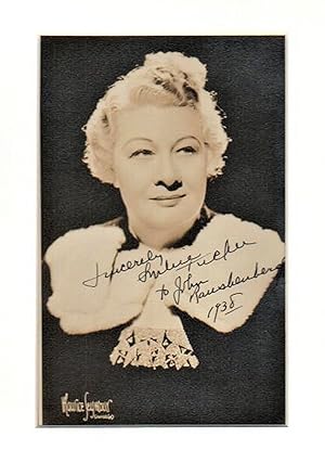 PHOTOGRAPH SIGNED BY SOPHIE TUCKER