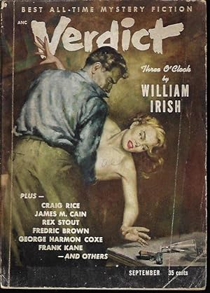Seller image for VERDICT: September, Sept. 1953 ("Fer-de-Lance") for sale by Books from the Crypt