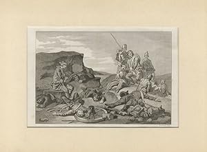 Campo di battaglia dopo la vittoria di Alma, 20 Settembre 1854. (In primo piano, su un'altura, i ...