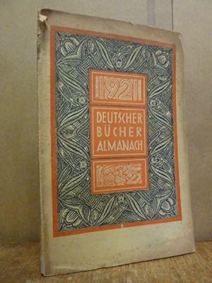 Deutscher Bücheralmanach 1921,