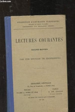 Seller image for Lectures courantes - Cours moyen for sale by Le-Livre