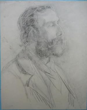 Kohlezeichnung Portrait um 1900: - Constantin Meunier