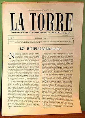 La Torre. Rivista mensile. Anno VI. 1975. 4 fascicoli