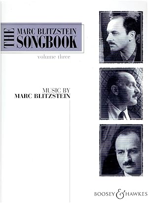 Bild des Verkufers fr The Marc Blitzstein Songbook - Volume Three zum Verkauf von Manian Enterprises