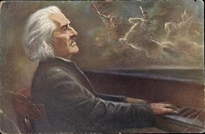 Bild des Verkufers fr Knstler Ansichtskarte / Postkarte Franz Liszt, Liszt Ferencz, sterreichisch-ungarischer Komponist zum Verkauf von akpool GmbH