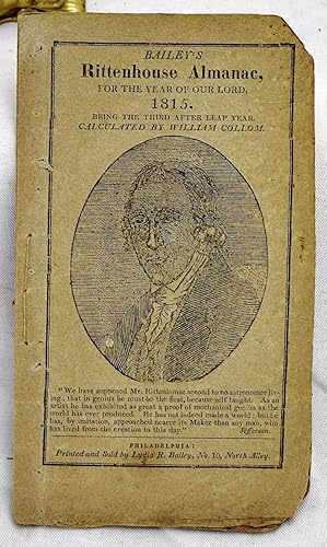 Seller image for Bailey's Rittenhouse almanac, for the year of our Lord, 1815 for sale by Sequitur Books