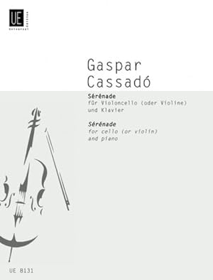 Imagen del vendedor de CASSADO G. - Serenade para Violoncello (Violin) y Piano a la venta por Mega Music