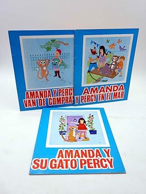 Seller image for LAS AVENTURAS DE AMANDA Y SU GATO PERCY 1 A 3. COMPLETA (Sandra Molloy / Jackeline Wilkins), 1967 for sale by Libros Fugitivos