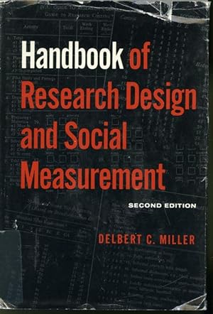 Bild des Verkufers fr Handbook of Research Design and Social Measurement zum Verkauf von Librairie Le Nord