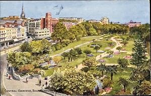 Bild des Verkufers fr Knstler Ansichtskarte / Postkarte Bournemouth South West England, Central Gardens zum Verkauf von akpool GmbH