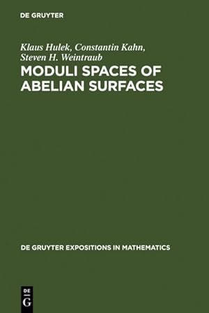 Bild des Verkufers fr Moduli Spaces of Abelian Surfaces zum Verkauf von BuchWeltWeit Ludwig Meier e.K.