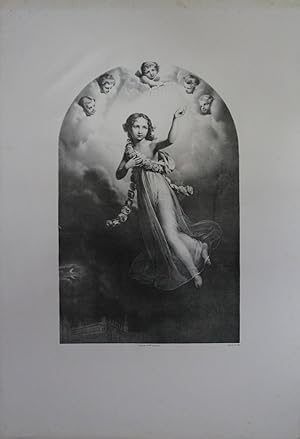 Seller image for Apotheose der Maximiliane Josepha Karoline von Bayern (1810-1821). Kreidelithographie von Mauzaisse nach Stieler. for sale by Antiquariat  Braun