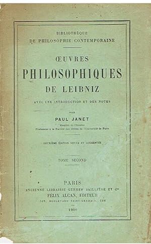 Oeuvres philosophiques de Leibniz - tome second
