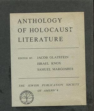 Seller image for Anthology of Holocaust Literature for sale by Peter Keisogloff Rare Books, Inc.