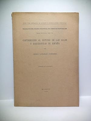 Imagen del vendedor de Contribucin al estudio de las algas y esquizofitas de Espaa a la venta por Librera Miguel Miranda