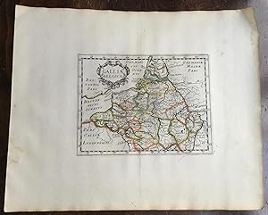 GALLIA BELGICA. Theatrum geographique Europae veteris. Carte de la Belgique ancienne.