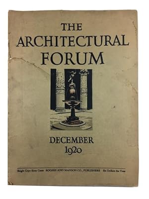 The Architectural Forum, Volume XXXIII, Number 6, (December, 1920)