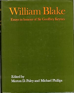 Image du vendeur pour William Blake: Essays in Honour of Sir Geoffrey Keynes mis en vente par Dorley House Books, Inc.