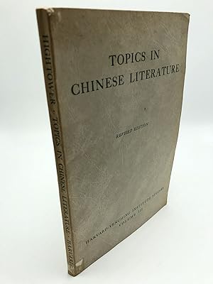 Imagen del vendedor de Topics In Chinese Literature a la venta por Shadyside Books