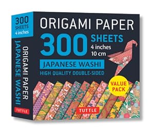 Seller image for Origami Paper 300 Sheets Japanese Washi Patterns 4" (10 CM): Tuttle Origami Paper: High-Quality Origami Sheets Printed with 12 Different Designs (Loose-Leaf Book) for sale by BargainBookStores