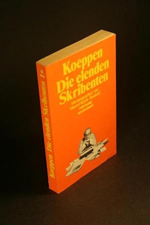 Bild des Verkufers fr Die elenden Skribenten. Aufstze. Herausgegeben von Marcel Reich-Ranicki zum Verkauf von Steven Wolfe Books