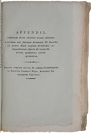 Appendix. Scientiam Spatii Absolute Veram exhibens: a veritate aut falsitate Axiomatis XI Euclide...