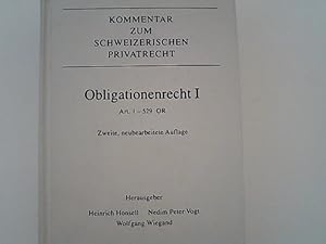 Seller image for Obligationenrecht I. Artikel 1-529 (unter Einbezug von PrHG, KKG und PRG). Kommentar zum schweizerischen Privatrecht. for sale by Antiquariat Bookfarm