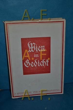 Imagen del vendedor de Wien im Gedicht - eine Anthologie a la venta por Antiquarische Fundgrube e.U.
