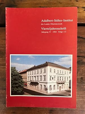 Bild des Verkufers fr Vierteljahresschrift Jahrgang 33, 1984, Folge1/2 zum Verkauf von Antiquariat Liber Antiqua