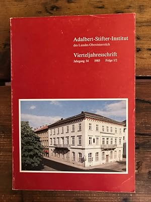 Bild des Verkufers fr Vierteljahresschrift Jahrgang 34, 1985, Folge 1/2 zum Verkauf von Antiquariat Liber Antiqua