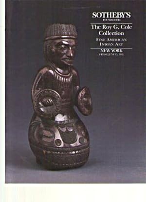 Sothebys 1992 Roy G Cole Collection of Fine American Indian Art