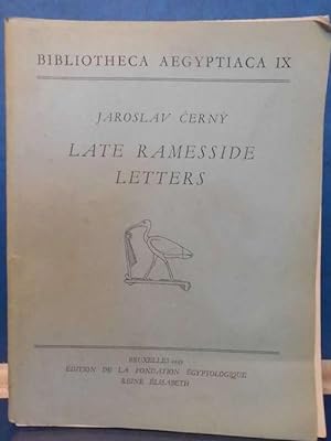 Bild des Verkufers fr Late Ramesside Letters Bibliotheca Aegyptica IX zum Verkauf von Eugen Kpper