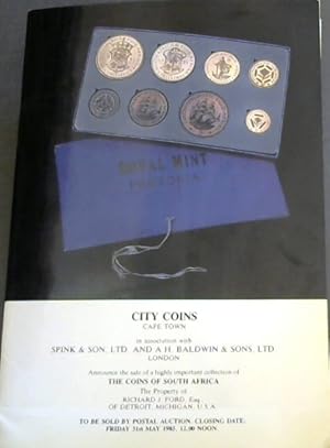 Catalogue of the distinguished collection of The Coins of South Africa the property of Richard J ...