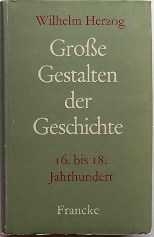 Bild des Verkufers fr Grosse Gestalten der Geschichte. zum Verkauf von Antiquariat Lohmann