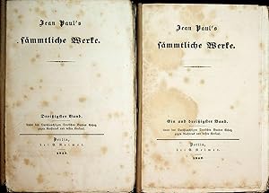 Bild des Verkufers fr Herbst-Blumine ; Bd. 1-2. Herbst-Blumine ; Bd. 3. in 2 Bnden (=Jean Paul's smmtliche Werke ; Bd. 30. u. 31.) zum Verkauf von ANTIQUARIAT.WIEN Fine Books & Prints