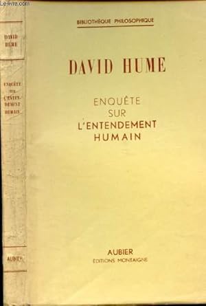 Image du vendeur pour Enqute sur l'entendement humain mis en vente par Le-Livre